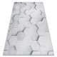 ANDRE 1180 washing carpet Honeycomb, hexagon 3D anti-slip - grey - SECOND-RATE PRODUCT