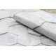 Dywan do prania ANDRE 1180 Plaster Miodu, sześcian 3D antypoślizgowy - szary - 2 GATUNEK