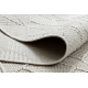 Carpet JERSEY 19231 cream - Geometric structural, loop BOHO - SECOND-RATE PRODUCT 
