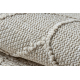 Carpet JERSEY 19231 cream - Geometric structural, loop BOHO - SECOND-RATE PRODUCT 
