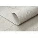 Tapijt JERSEY 19231 crème - Geometrisch structureel, lus BOHO - TWEEDE-KLASSE PRODUCT