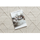 Carpet JERSEY 19231 cream - Geometric structural, loop BOHO - SECOND-RATE PRODUCT 