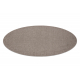 Tapis CASABLANCA LOOP cercle marron, bouclé, doux