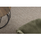 Tapis CASABLANCA LOOP cercle marron, bouclé, doux