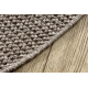 Tapis CASABLANCA LOOP cercle marron, bouclé, doux
