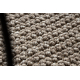 Tapis CASABLANCA LOOP cercle marron, bouclé, doux
