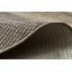 Tapis CASABLANCA LOOP cercle marron, bouclé, doux