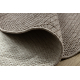Tapis CASABLANCA LOOP cercle marron, bouclé, doux