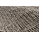 Tapis CASABLANCA LOOP cercle marron, bouclé, doux