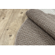 Tapis CASABLANCA LOOP cercle marron, bouclé, doux