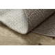 Tapis CASABLANCA LOOP cercle marron, bouclé, doux