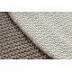 Tapis CASABLANCA LOOP cercle marron, bouclé, doux