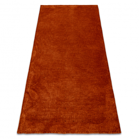 Carpet SAMPLE BONJOUR Soften 004 Zigzag terracotta 