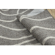 Carpet SAMPLE CASABLANCA FR2619 Waves - silver / cream