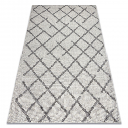 Tapete moderno SAMPLE CASABLANCA FR2614 Losangos - prata / creme