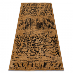 Tapis SAMPLE BONJOUR Touche 004 Aztèque marron / noir