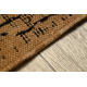 Tapis SAMPLE BONJOUR Touche 004 Aztèque marron / noir