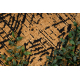 Carpet SAMPLE BONJOUR Touche 004 Aztec brown / black