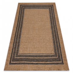 Teppich SAMPLE BONJOUR Clite 006 Rahmen braun / grau