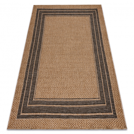 Teppich SAMPLE BONJOUR Clite 006 Rahmen braun / grau