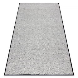 Tapis SAMPLE BONJOUR Shiny 003 Zigzag blanc / noir - PRODUIT DE DEUXIÈME QUALITÉ