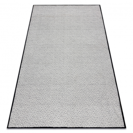 Alfombra SAMPLE BONJOUR Shiny 003 зигзаг blanco / negro - PRODUCTO DE SEGUNDA CLASE