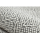 Carpet SAMPLE BONJOUR Shiny 003 Zigzag white / black - SECOND-RATE PRODUCT