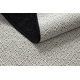 Carpet SAMPLE BONJOUR Shiny 003 Zigzag white / black - SECOND-RATE PRODUCT