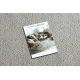 Carpet SAMPLE BONJOUR Shiny 003 Zigzag white / black - SECOND-RATE PRODUCT