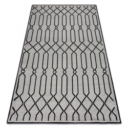 Covor SAMPLE BONJOUR Vivid 005 Geometric alb / negru - SECUNDAR-COTATI PRODUSUL