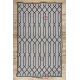 Carpet SAMPLE BONJOUR Vivid 005 Geometric white / black - SECOND-RATE PRODUCT