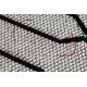 Carpet SAMPLE BONJOUR Vivid 005 Geometric white / black - SECOND-RATE PRODUCT