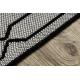 Carpet SAMPLE BONJOUR Vivid 005 Geometric white / black - SECOND-RATE PRODUCT