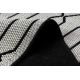 Carpet SAMPLE BONJOUR Vivid 005 Geometric white / black - SECOND-RATE PRODUCT