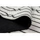 Carpet SAMPLE BONJOUR Vivid 005 Geometric white / black - SECOND-RATE PRODUCT