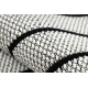 Carpet SAMPLE BONJOUR Vivid 005 Geometric white / black - SECOND-RATE PRODUCT