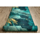 Runner anti-slip LOTUS SHADOWS 37750 Abstraction green / gold WASHABLE