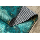 Runner anti-slip LOTUS SHADOWS 37750 Abstraction green / gold WASHABLE