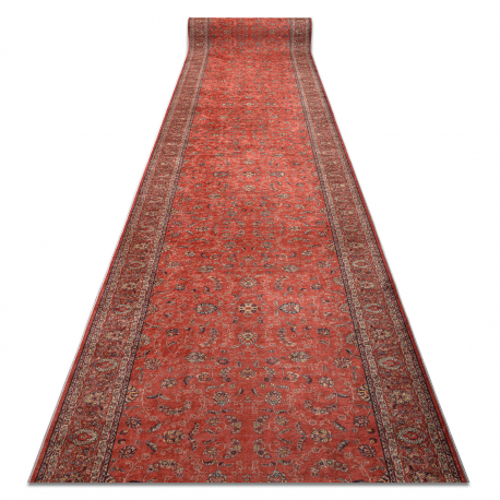 Läufer Antirutsch LOTUS TRADITION 58160 Klassisch, Ornament rot ZUM WASCHEN