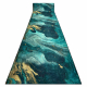 Runner anti-slip LOTUS SHADOWS 37750 Abstraction green / gold WASHABLE 80cm
