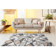 Teppich SISAL COOPER Mosaik 22208 ecru / schwarz - DRUHÝ VÝROBEK