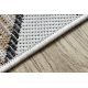 Teppich SISAL COOPER Mosaik 22208 ecru / schwarz - DRUHÝ VÝROBEK