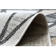 Teppich SISAL COOPER Mosaik 22208 ecru / schwarz - DRUHÝ VÝROBEK