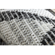 Teppich SISAL COOPER Mosaik 22208 ecru / schwarz - DRUHÝ VÝROBEK