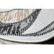 Teppich SISAL COOPER Mosaik 22208 ecru / schwarz - DRUHÝ VÝROBEK