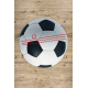 BAMBINO 2139 cirkel tapijt wasbaar - voetbal voor kinderen antislip - zwart / wit - TWEEDE-KLASSE PRODUCT 