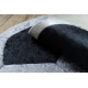 BAMBINO 2139 circle washing carpet Football for children anti-slip - black / white - SECOND-RATE PRODUCT