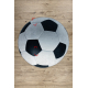 Tapis cercle lavable BAMBINO 2139 - football pour les enfants antidérapant - noir / blanc - PRODUIT DE DEUXIÈME QUALITÉ