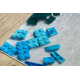 BAMBINO 38480 washing carpet Construction kit for children anti-slip - grey / yellow - SECOND-RATE PRODUCT