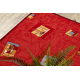 Fitted carpet FOCUS geometric cardinal red